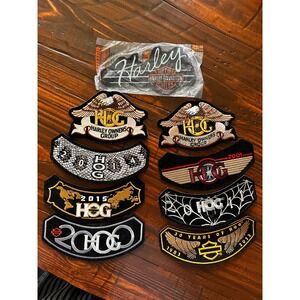 VTG Harley Davidson Patches Lot HOG Biker Vest Rockers Sealed 30th Anniversary